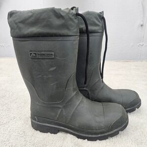 Ozark Trail Winter Muck Boots Mens 10 Insulated Waterproof Army Green Hunting